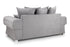 Liam Scatterback Sofa Grey 3 Seater Back View